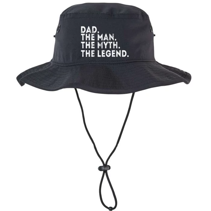 Dad The Man The Myth The Legend Fathers Day Gift Legacy Cool Fit Booney Bucket Hat