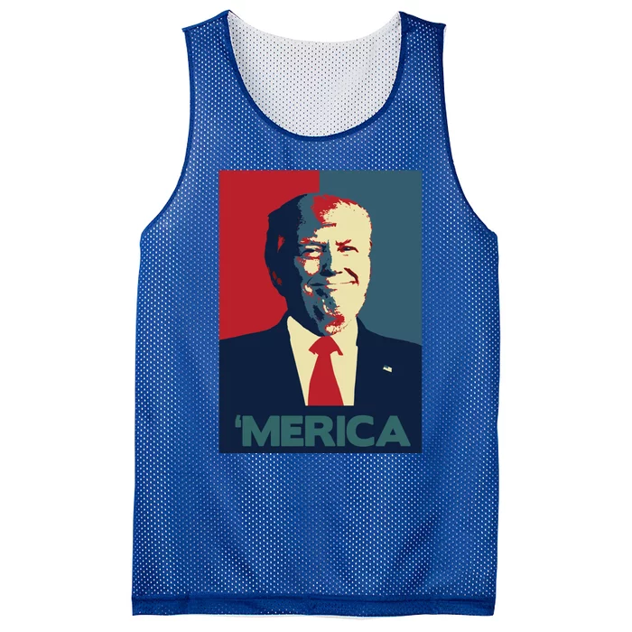 Donald Trump Merica Gift Mesh Reversible Basketball Jersey Tank