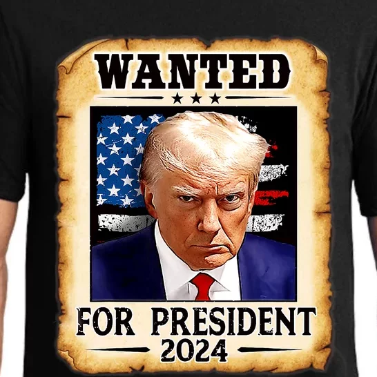 Donald Trump Mug Shot Wanted For U.S. President 2024 Pajama Set