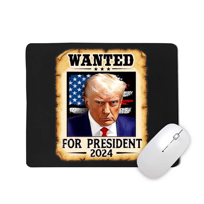 Donald Trump Mug Shot Wanted For U.S. President 2024 Mousepad