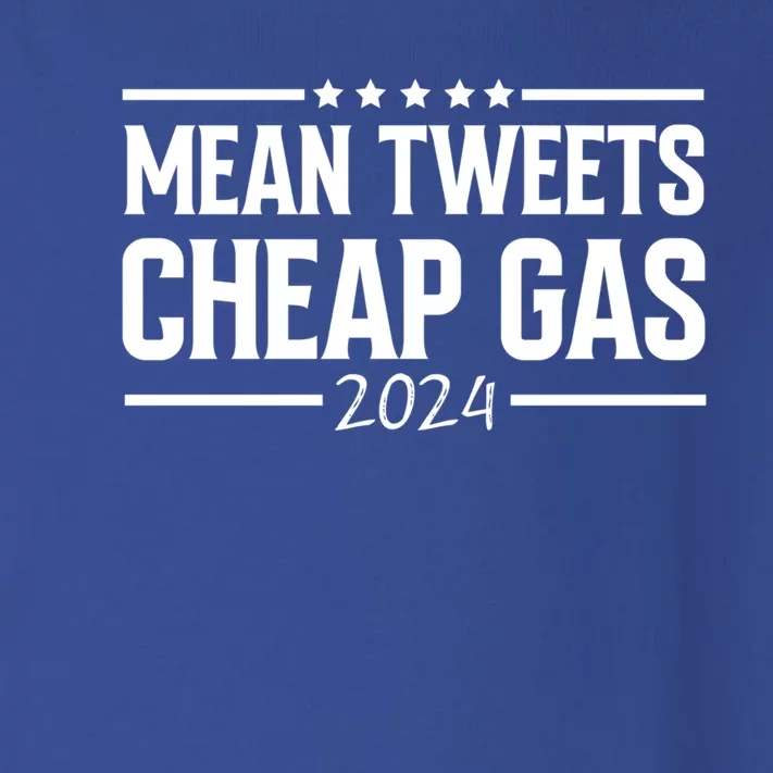 Donald Trump Mean Tweets And Cheap Gas 2024 Funny Election Cool Gift Toddler Long Sleeve Shirt