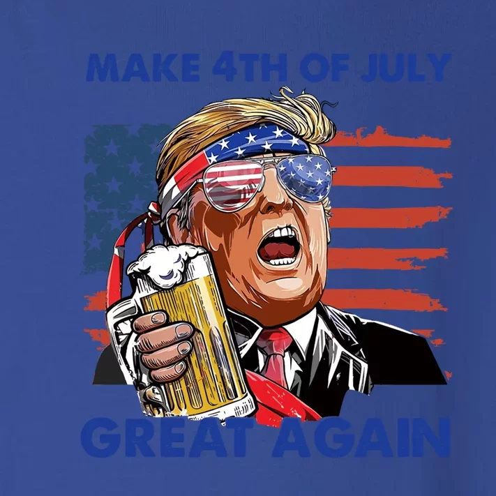 Donald Trump Make 4th Of July Great Again Patriotic Us Flag Gift Toddler Long Sleeve Shirt