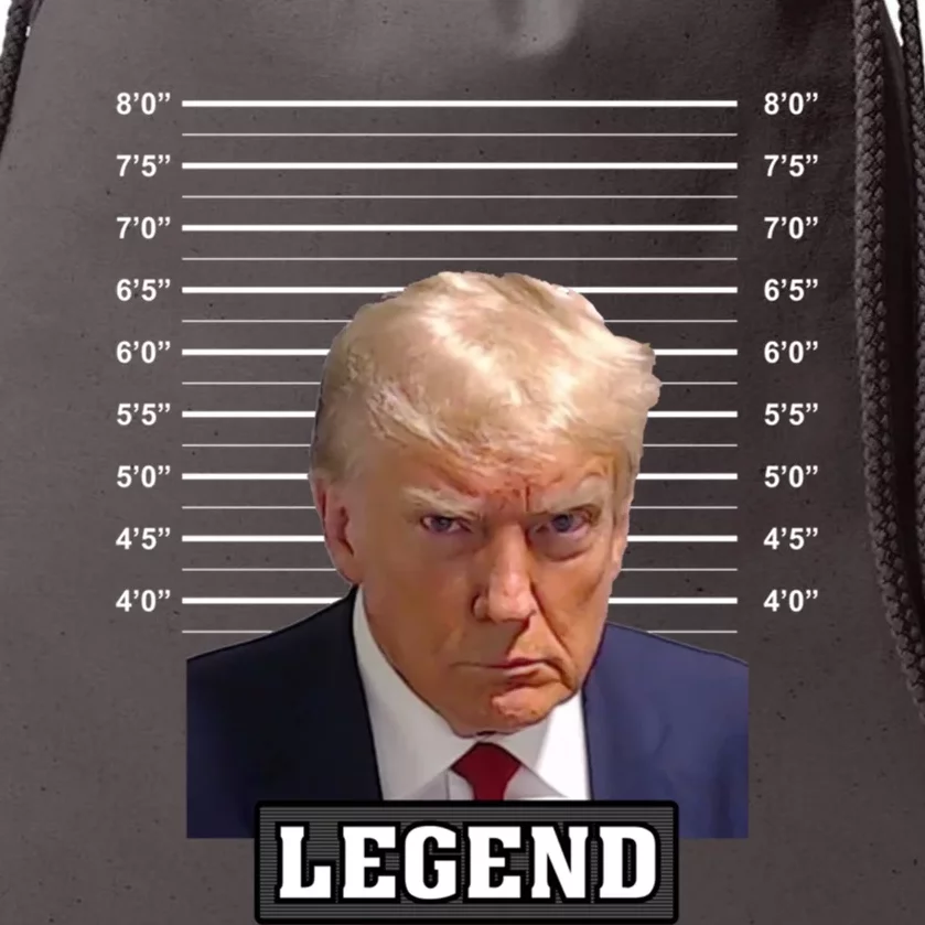 Donald Trump Mug Shot Legend Pro Trump 2024 Gift Drawstring Bag