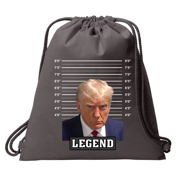 Donald Trump Mug Shot Legend Pro Trump 2024 Gift Drawstring Bag