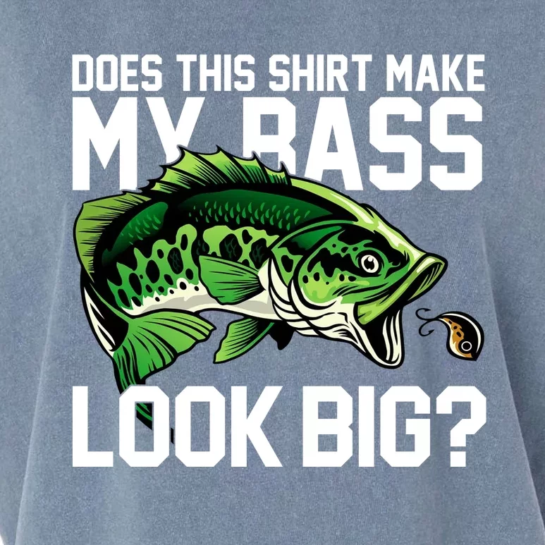 Does This Make My Bass Look Big Funny Fishing Garment-Dyed Women's Muscle Tee