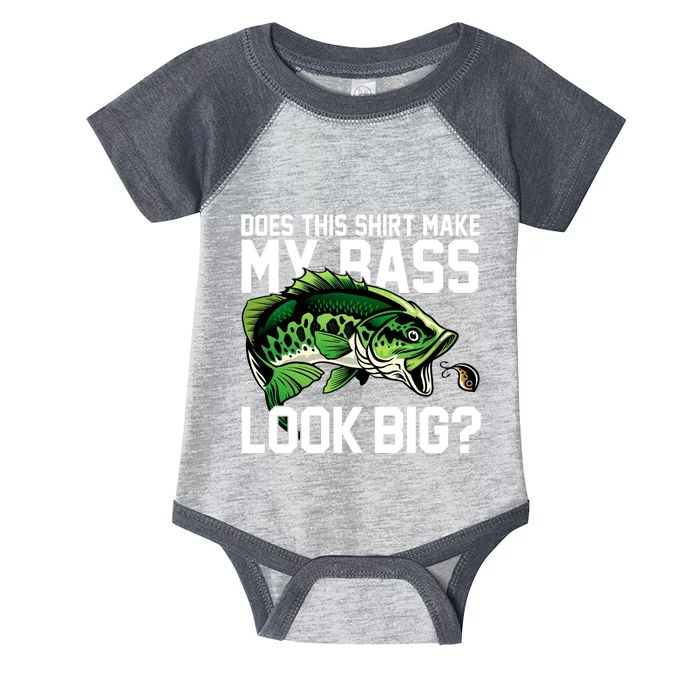 Does This Make My Bass Look Big Funny Fishing Infant Baby Jersey Bodysuit