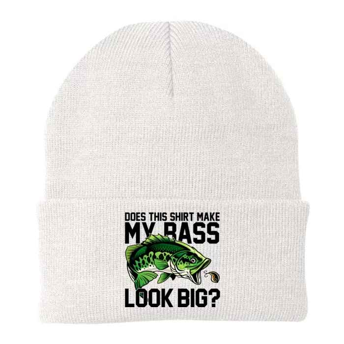 Does This Make My Bass Look Big Funny Fishing Knit Cap Winter Beanie