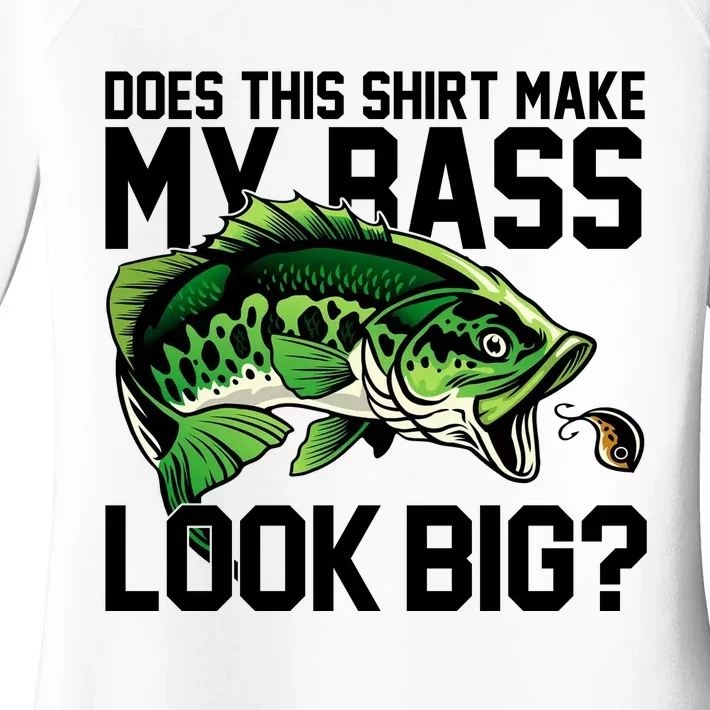 Does This Make My Bass Look Big Funny Fishing Women's Perfect Tri Tunic Long Sleeve Shirt