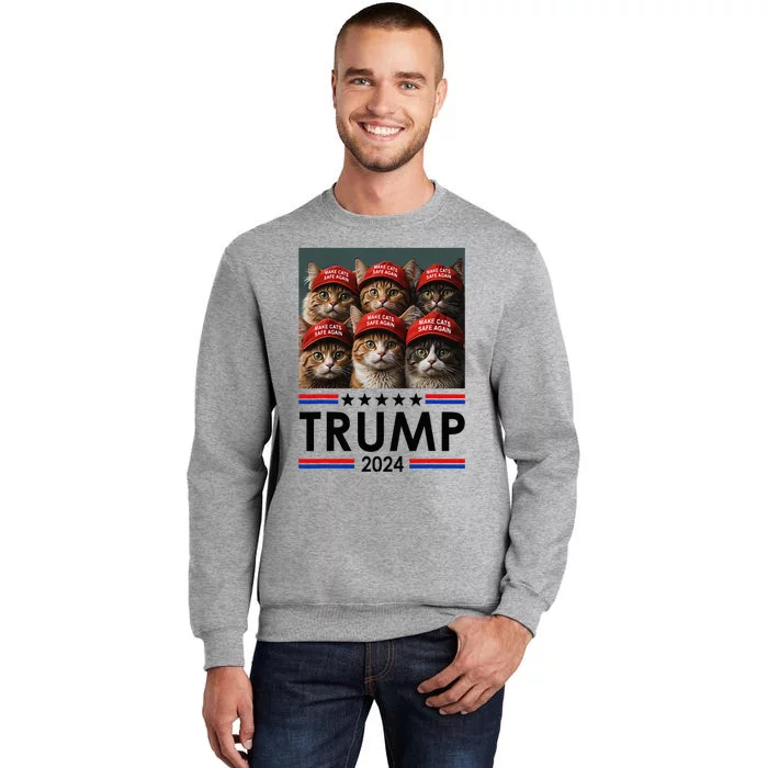 Donald Trump Make Cats Safe Again 2024 Debate Sweatshirt