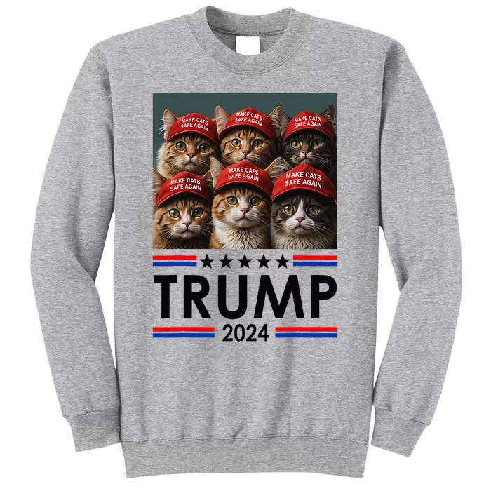 Donald Trump Make Cats Safe Again 2024 Debate Sweatshirt