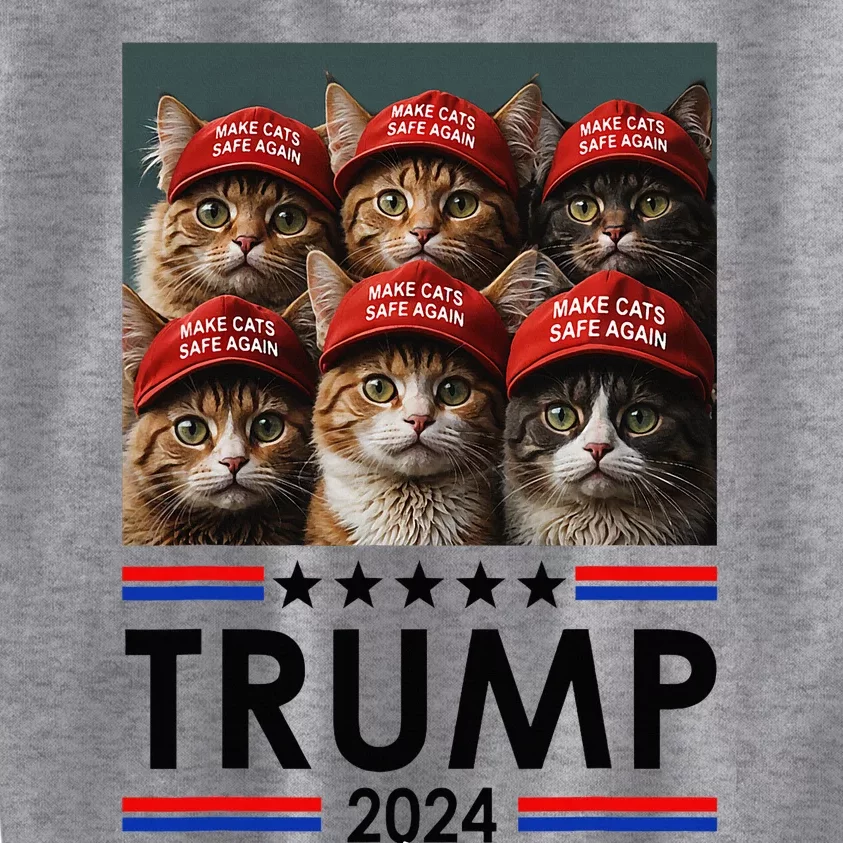 Donald Trump Make Cats Safe Again 2024 Debate Kids Sweatshirt