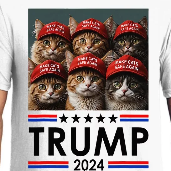 Donald Trump Make Cats Safe Again 2024 Debate Pajama Set