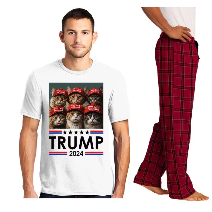 Donald Trump Make Cats Safe Again 2024 Debate Pajama Set