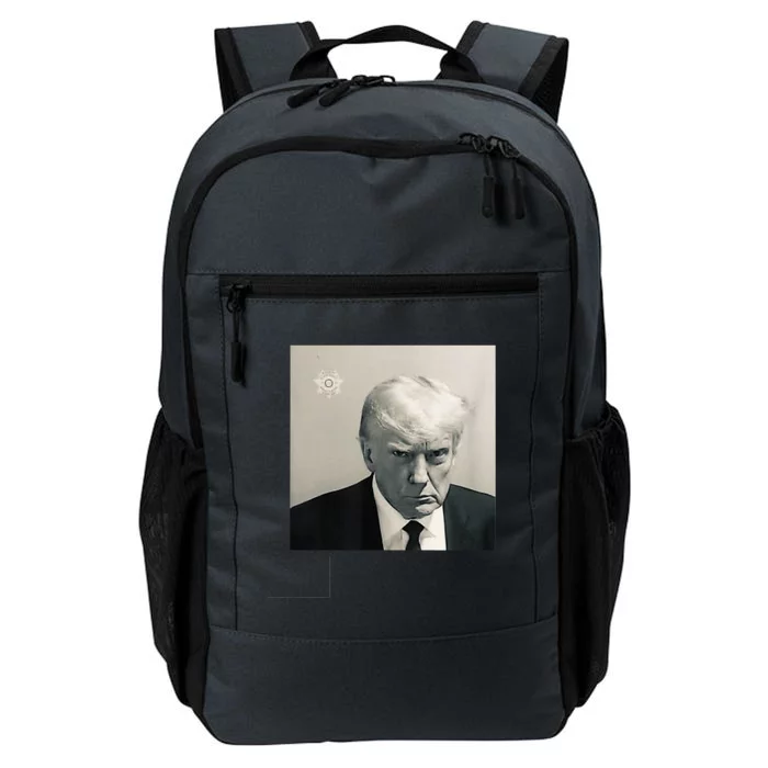 Donald Trump Mug Shot Republican Arrest President MAGA 2024 Daily Commute Backpack