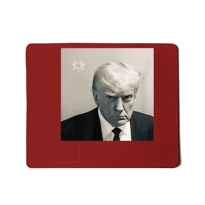 Donald Trump Mug Shot Republican Arrest President MAGA 2024 Mousepad