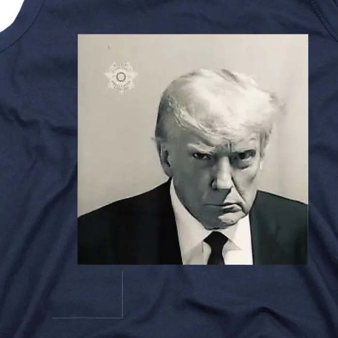 Donald Trump Mug Shot Republican Arrest President MAGA 2024 Tank Top