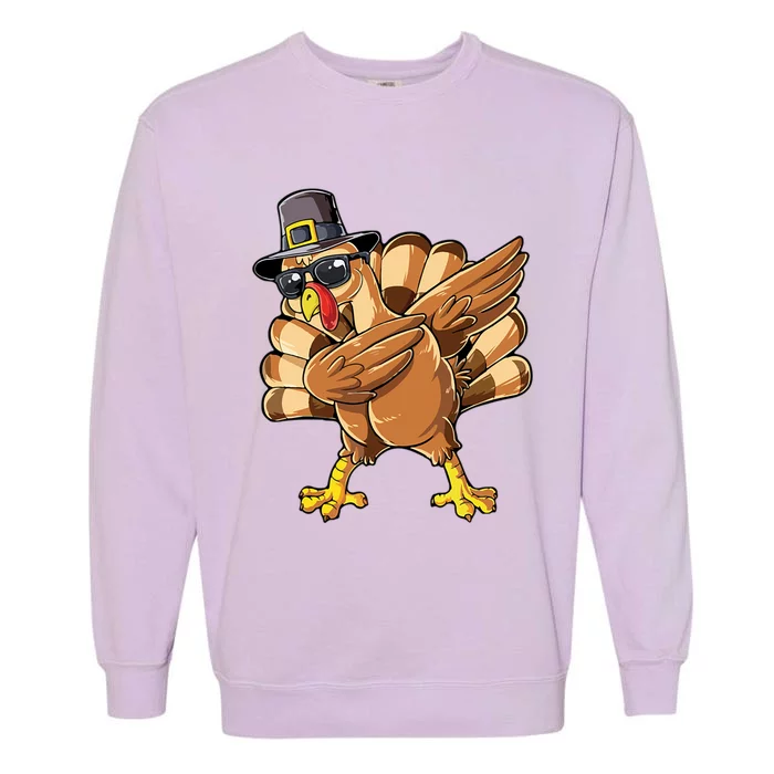 Dabbing Turkey Meaningful Gift Garment-Dyed Sweatshirt