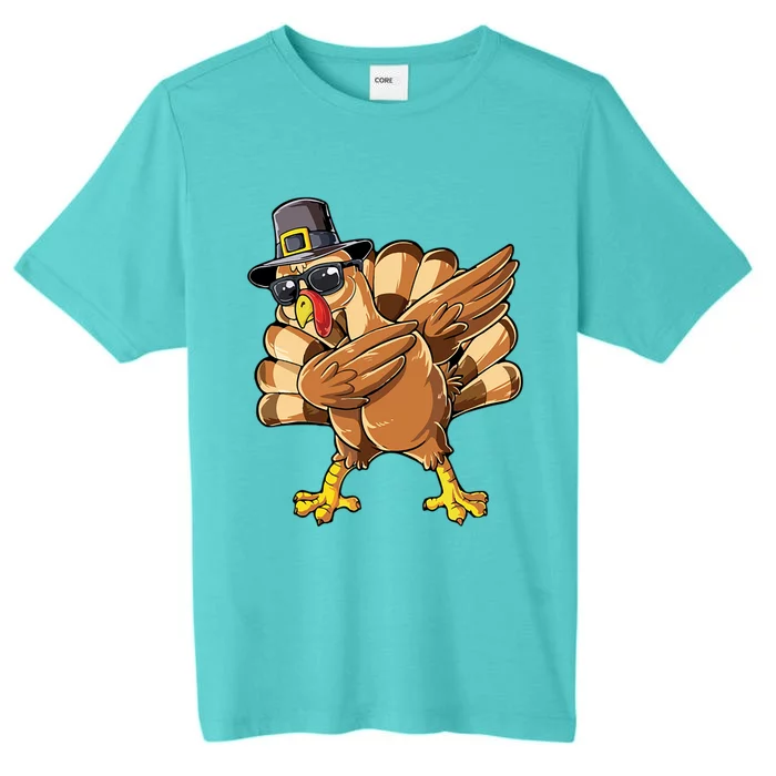 Dabbing Turkey Meaningful Gift ChromaSoft Performance T-Shirt