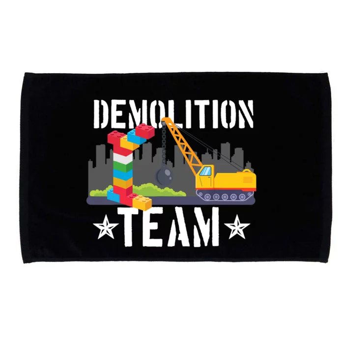 Demolition Team Master Builder Building Blocks Bricklayer Microfiber Hand Towel