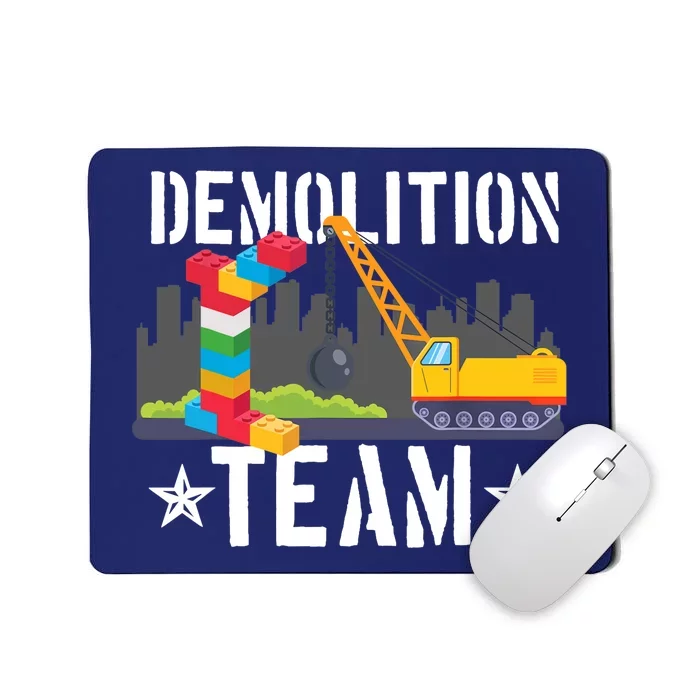 Demolition Team Master Builder Building Blocks Bricklayer Mousepad