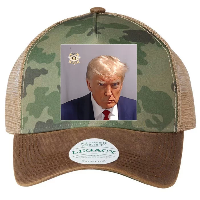 Donald Trump Mugshot | Trump Mug Shot Trending Legacy Tie Dye Trucker Hat