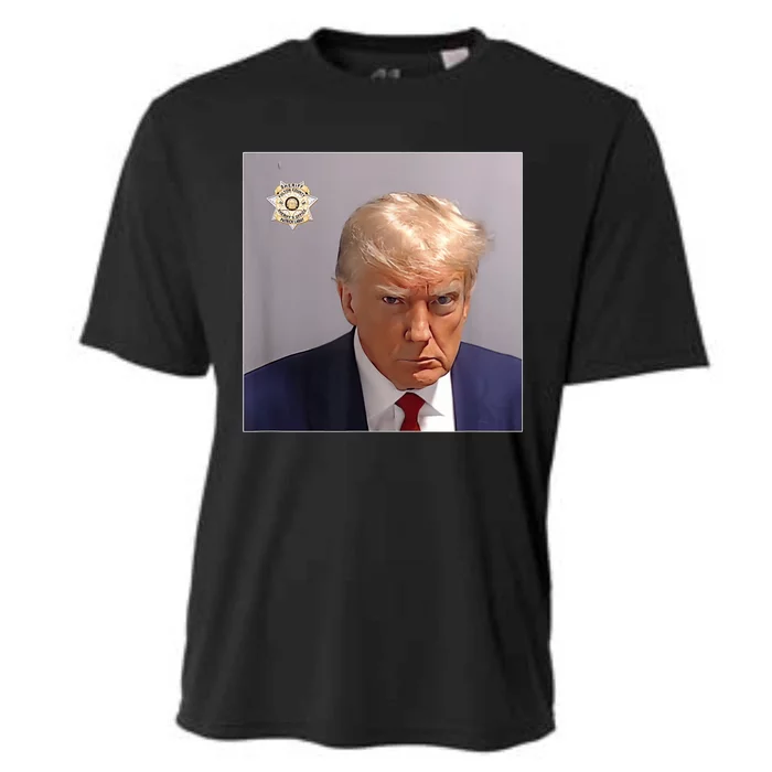 Donald Trump Mugshot | Trump Mug Shot Trending Cooling Performance Crew T-Shirt