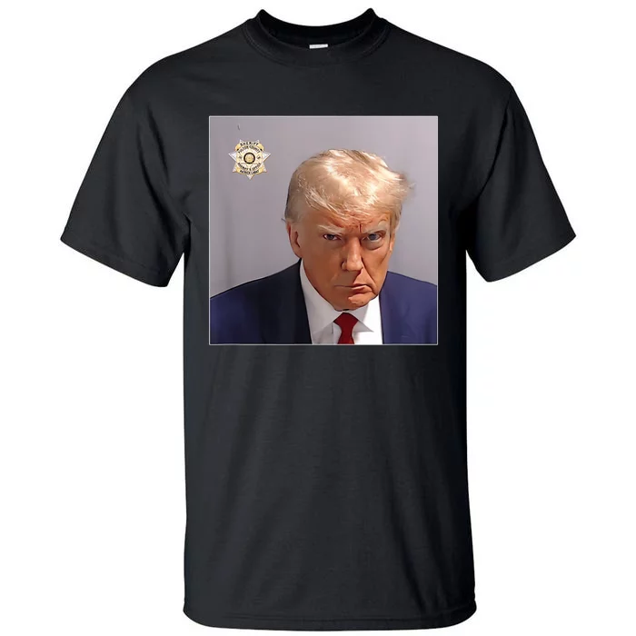 Donald Trump Mugshot | Trump Mug Shot Trending Tall T-Shirt