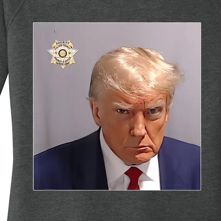 Donald Trump Mugshot | Trump Mug Shot Trending Women's Perfect Tri Tunic Long Sleeve Shirt