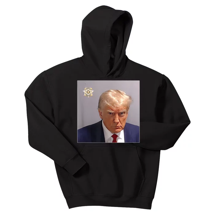 Donald Trump Mugshot | Trump Mug Shot Trending Kids Hoodie