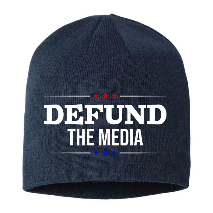 Defund The Media USA 8 1/2in Sustainable Knit Beanie