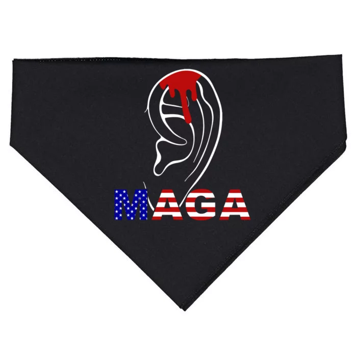 Donald Trump Maga Gun Shot To The Ear USA-Made Doggie Bandana