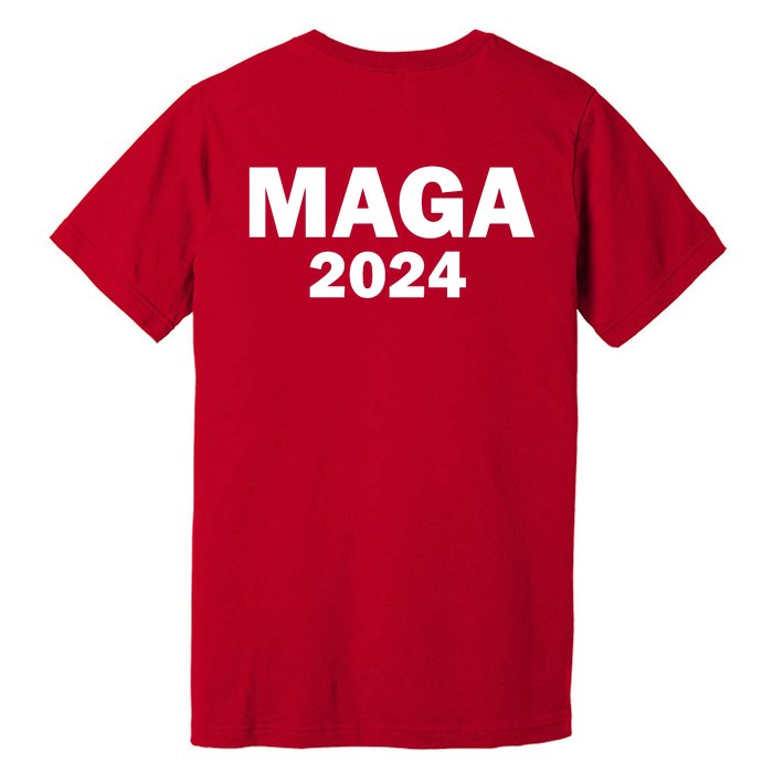 Donald Trump Mugshot MAGA 2024 Front & Back Front & Back Premium T-Shirt