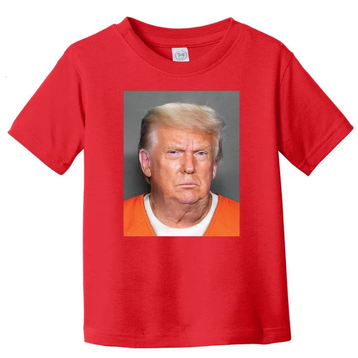 Donald Trump Mugshot MAGA 2024 Front & Back Front & Back Toddler T-Shirt