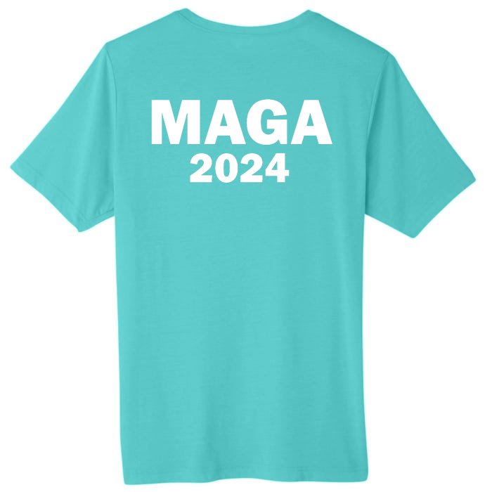 Donald Trump Mugshot MAGA 2024 Front & Back Front & Back ChromaSoft Performance T-Shirt