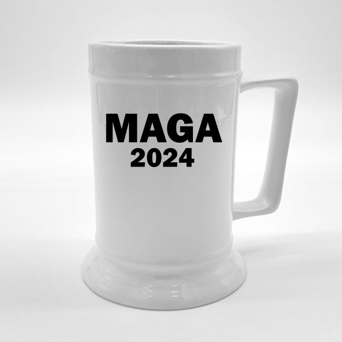 Donald Trump Mugshot MAGA 2024 Front & Back Front & Back Beer Stein