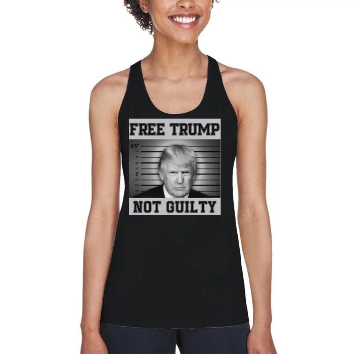 Donald Trump Mug Shot Legend Trump Mugshot 2024 Women's Racerback Tank