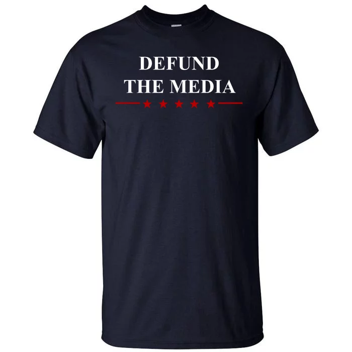 Defund The Media USA Star Tall T-Shirt