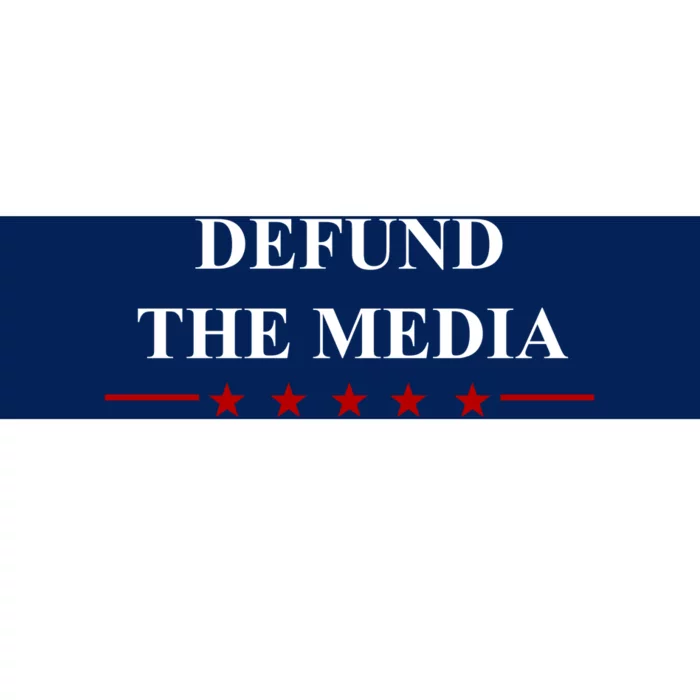 Defund The Media USA Star Bumper Sticker