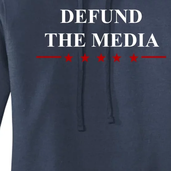 Defund The Media USA Star Women's Pullover Hoodie