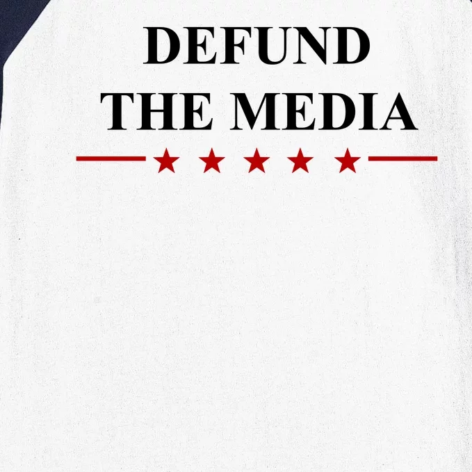 Defund The Media USA Star Baseball Sleeve Shirt