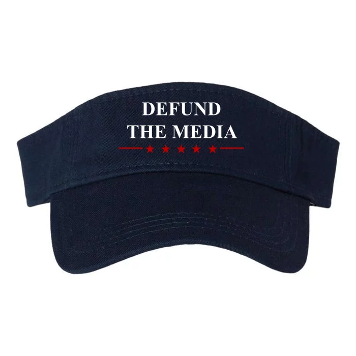 Defund The Media USA Star Valucap Bio-Washed Visor