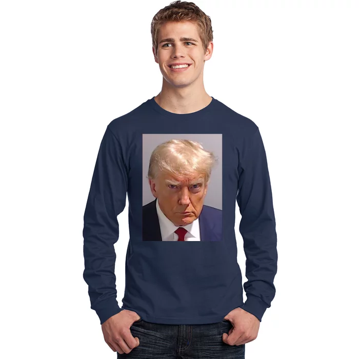 Donald Trump Mugshot Long Sleeve Shirt