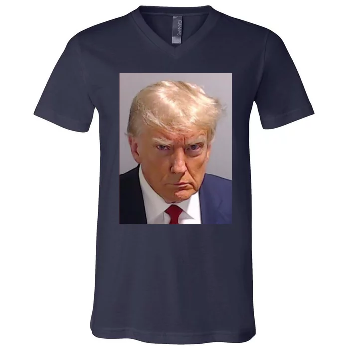 Donald Trump Mugshot V-Neck T-Shirt