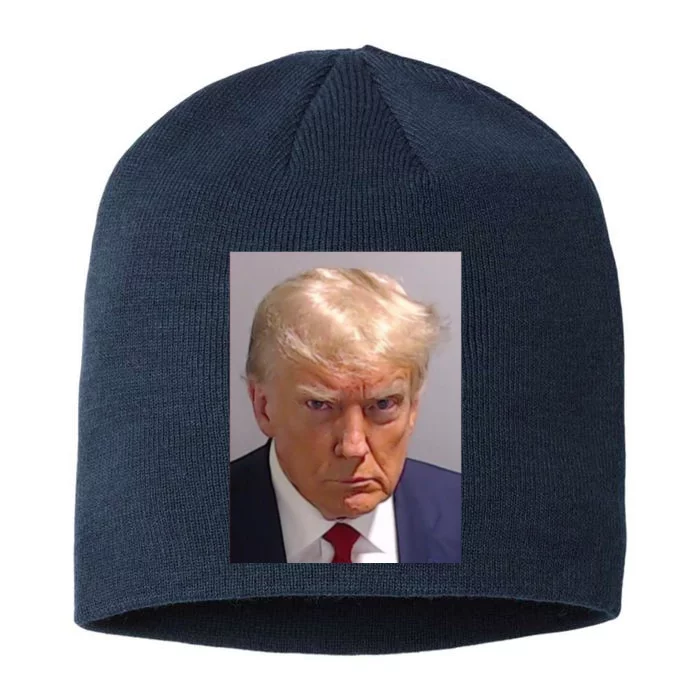 Donald Trump Mugshot 8 1/2in Sustainable Knit Beanie