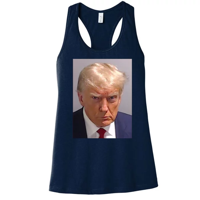 Donald Trump Mugshot Women's Racerback Tank