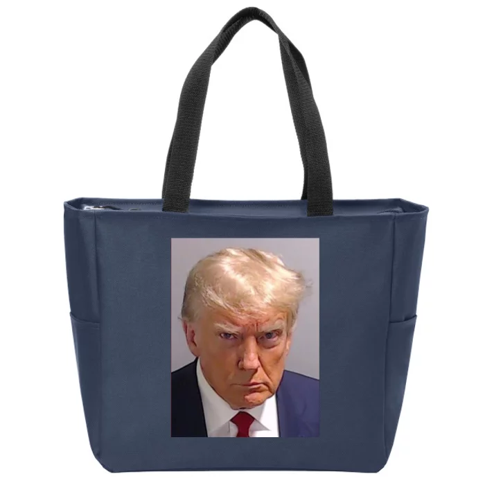 Donald Trump Mugshot Zip Tote Bag