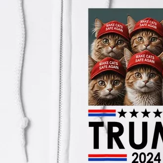 Donald Trump Make Cats Safe Again 2024 Debate Funny Full Zip Hoodie