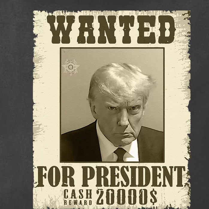 Donald Trump Mug Shot Wanted For Presidents Election Funny Zip Tote Bag