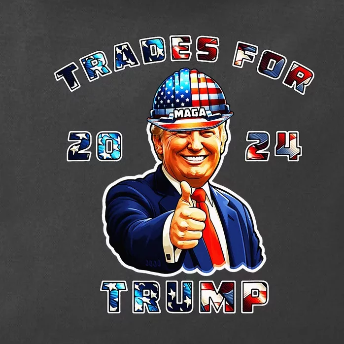 Donald Trump Maga IM Voting Trades For Trump 2024 Zip Tote Bag