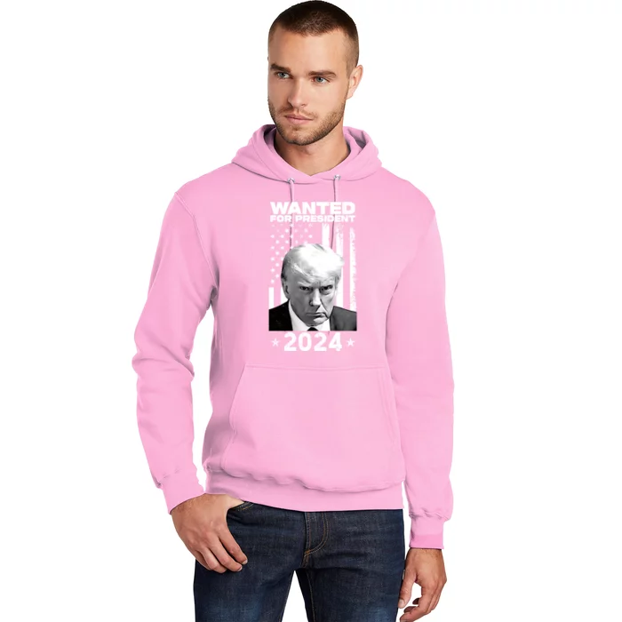 Donald Trump Mug Shot Wanted For U.S. President 2024 Hoodie